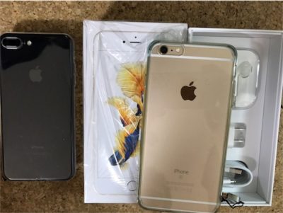 iPhone6SPlusとiPhone7Plus、２ショット写真