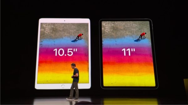 新型iPad Pro2018は、11インチとなった。